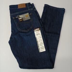 Lee Straight Leg Jeans Women's 4 Medium Size 28x29 Blue
